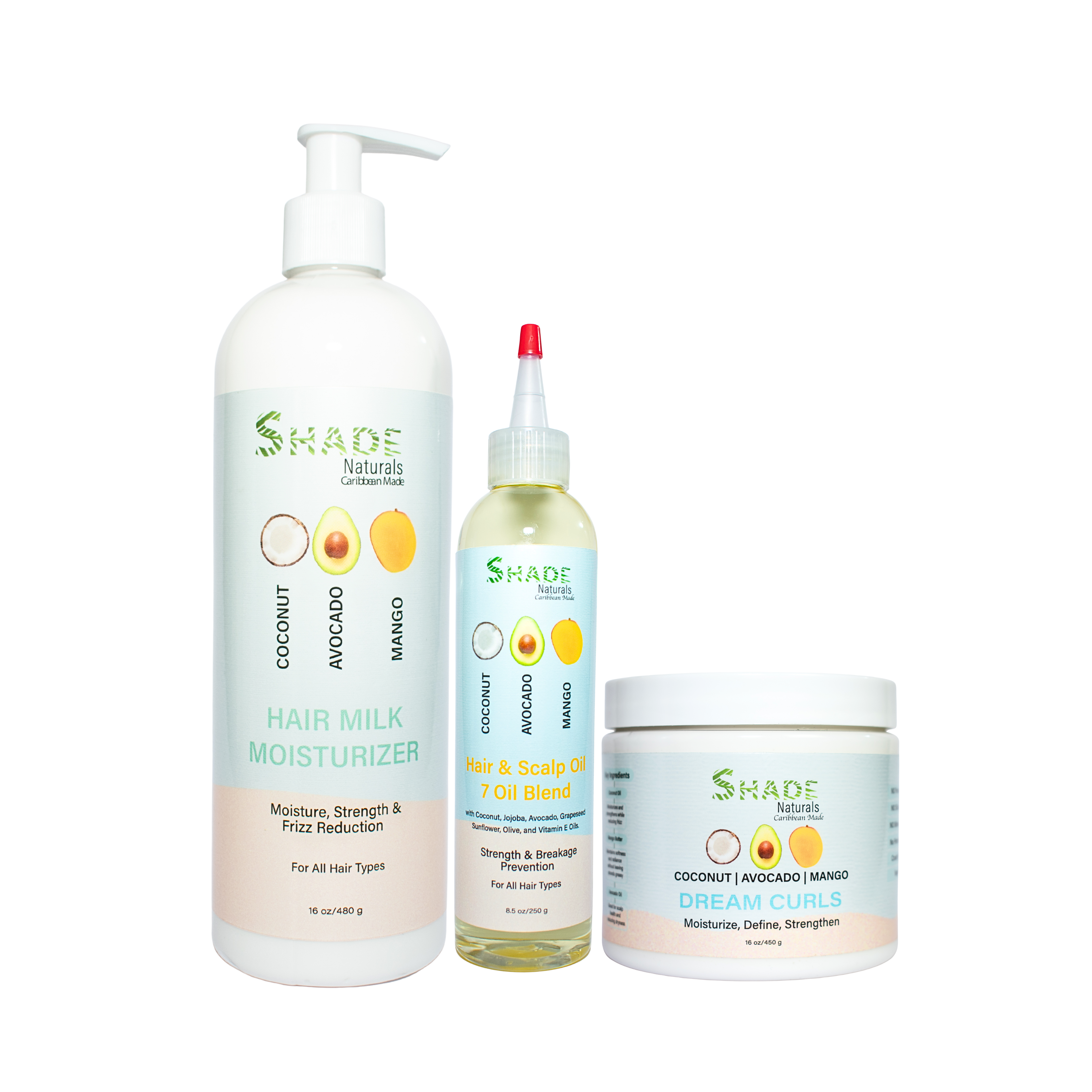 Moisturize and Define Combo 2 (Coconut, Mango, Avocado Line